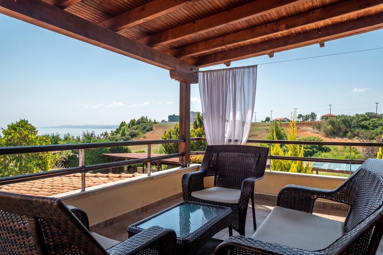 Blue Thea Luxury Villa In Afitos 외부 사진